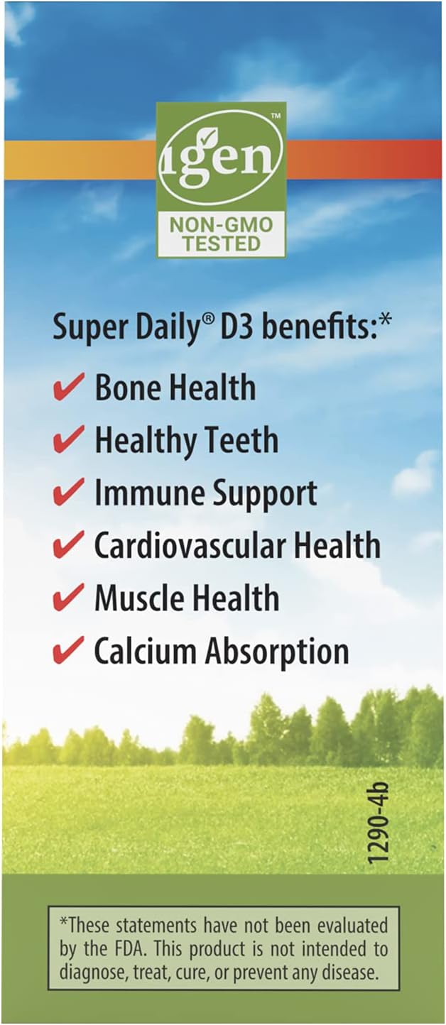 Carlson Super Daily D3 4,000 UI (100 mcg), 365 Drops, Unflavored