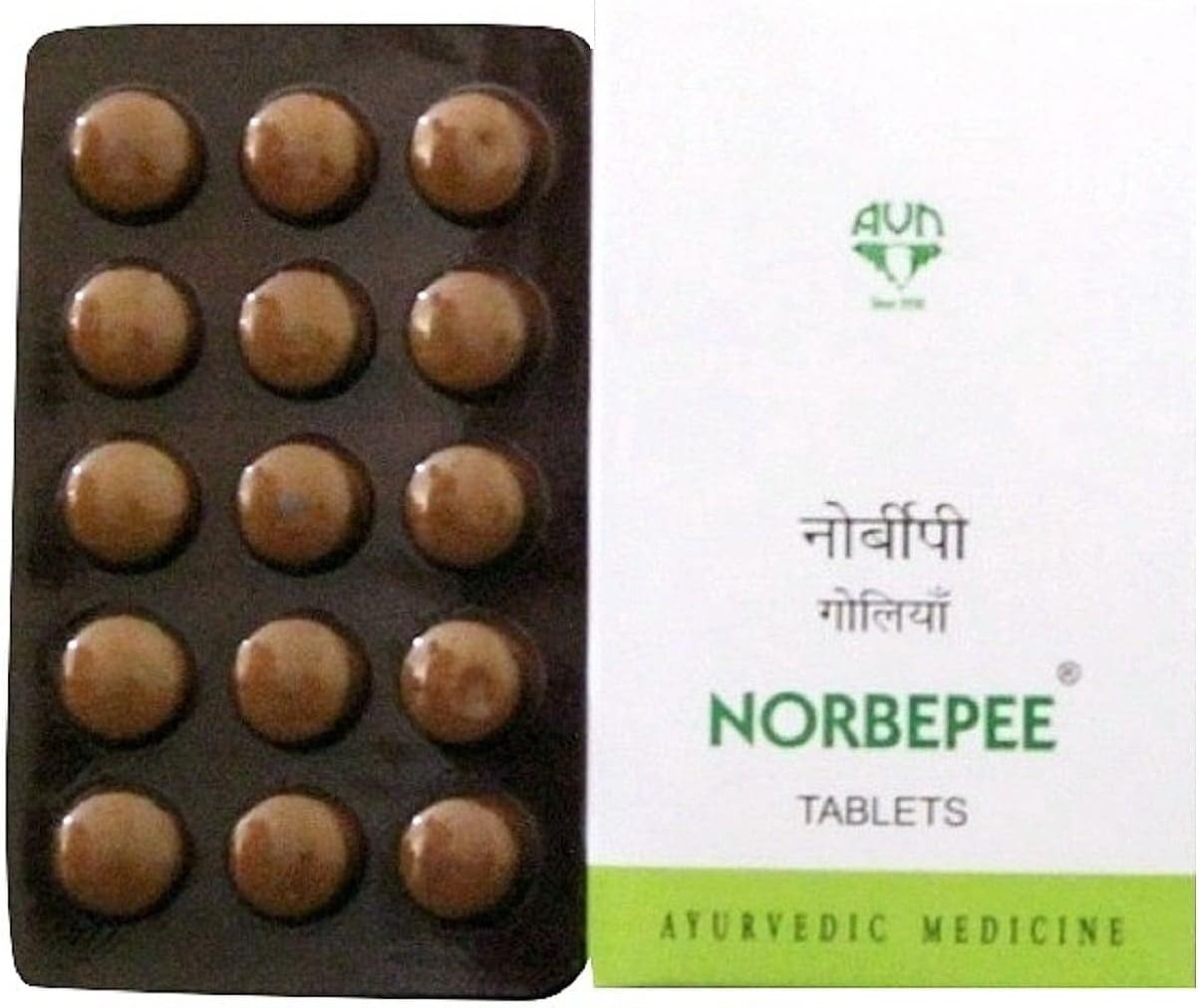 AVN Norbepee Ayurvedic Tablets - An Ayurvedic, Herbal & Natural Formulation (120 Tablets)