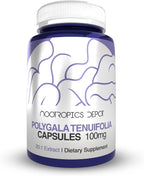 Nootropics Depot Cápsulas de Polygala tenuifolia | 100mg | 90 Cápsulas | Extracto 20:1 | Yuan Zhi