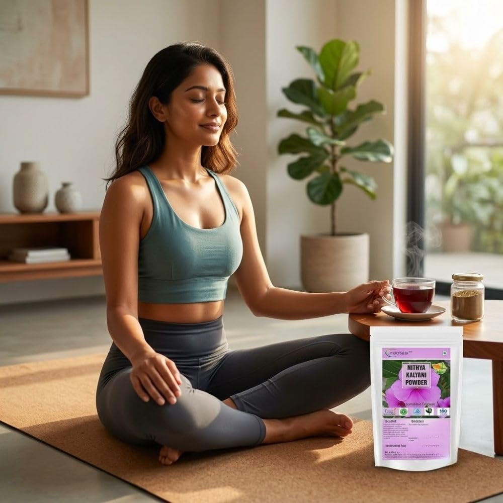 neotea Nithya Kalyani Powder - Polvo de Hojas Herbales Natural, 300g