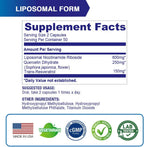 LOVITA Liposomal NR (Nicotinamida Ribósido) 1000 mg con Quercetina y Trans-Resveratrol – 100 Cápsulas Veganas