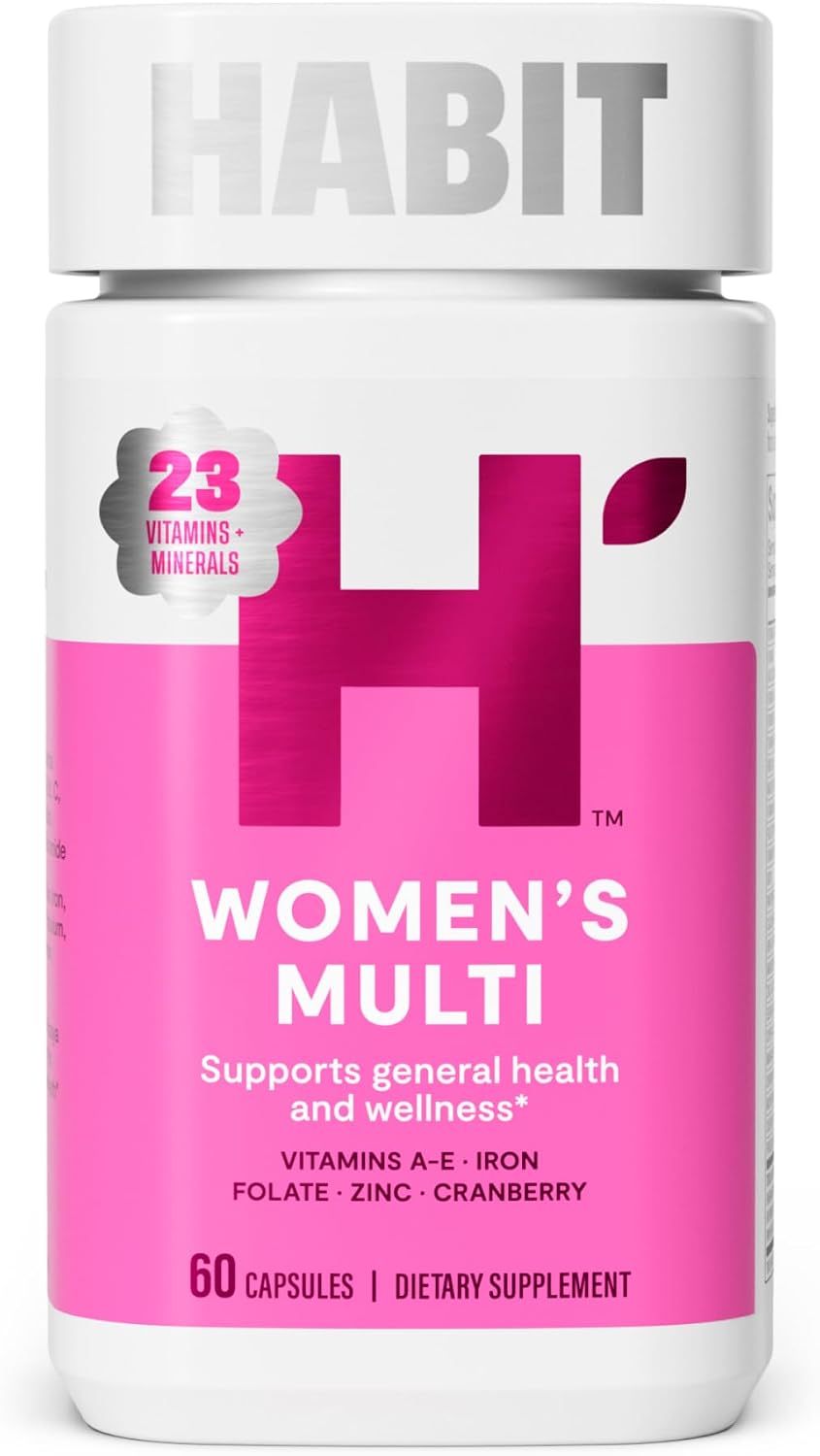 Habit Womens Multi Supplement (60 Cápsulas) - Multivitamínico para Mujeres con 23 Vitaminas y Minerales Esenciales