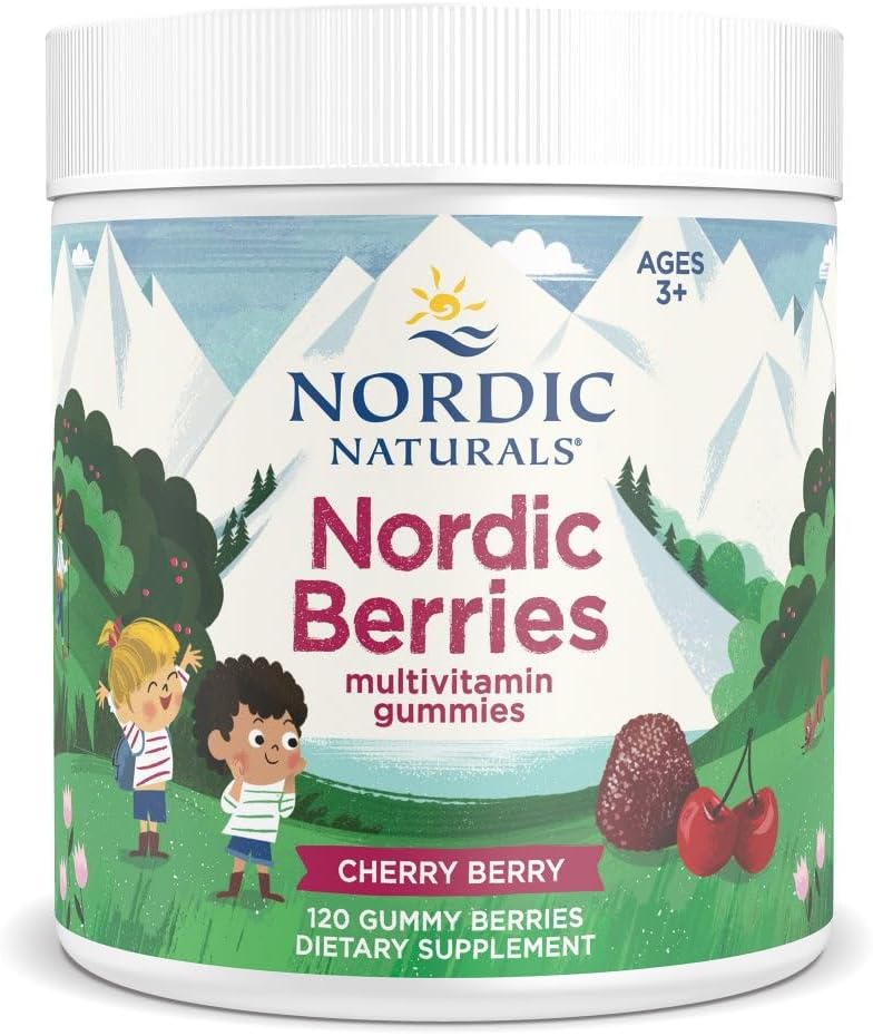 Nordic Naturals Nordic Berries Multivitamínico en Gominolas, Cítrico - 200 Gominolas (50 Dosis)
