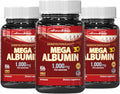 Dr.K&C Mega Albumin Proteína Suplemento 1000mg, 3 Botellas (60 Comprimidos Cada Una), Apoyo Diario de Energía y Bienestar