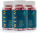 WEEM Gummies de Biotina Extra Strength para Cabello, Piel y Uñas - Vegano - 1 Unidad