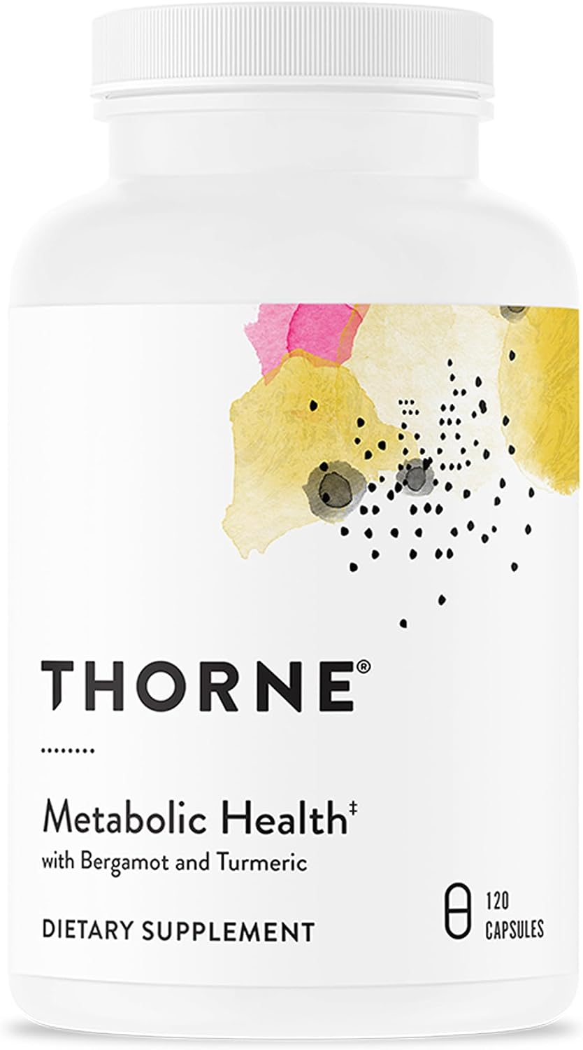 THORNE Metabolic Health - Bergamota y Cúrcuma Fitocoma - 120 Cápsulas
