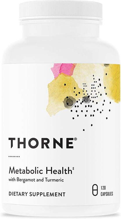 THORNE Metabolic Health - Bergamota y Cúrcuma Fitocoma - 120 Cápsulas – Image 1
