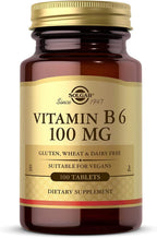 Solgar Vitamina B-6 100 mg - 100 Tabletas