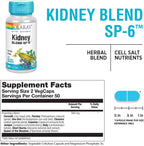Solaray Kidney Blend SP-6 - Apoyo Renal Herbal, 100 Cápsulas Veganas