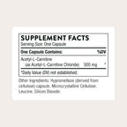 THORNE Acetil-L-Carnitina 500 mg - 60 Cápsulas