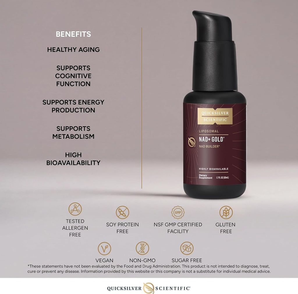 Quicksilver Scientific NAD+ Gold+ 50 ml