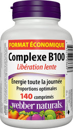 Webber Naturals Complejo B100 de Liberación Prolongada, 140 Comprimidos