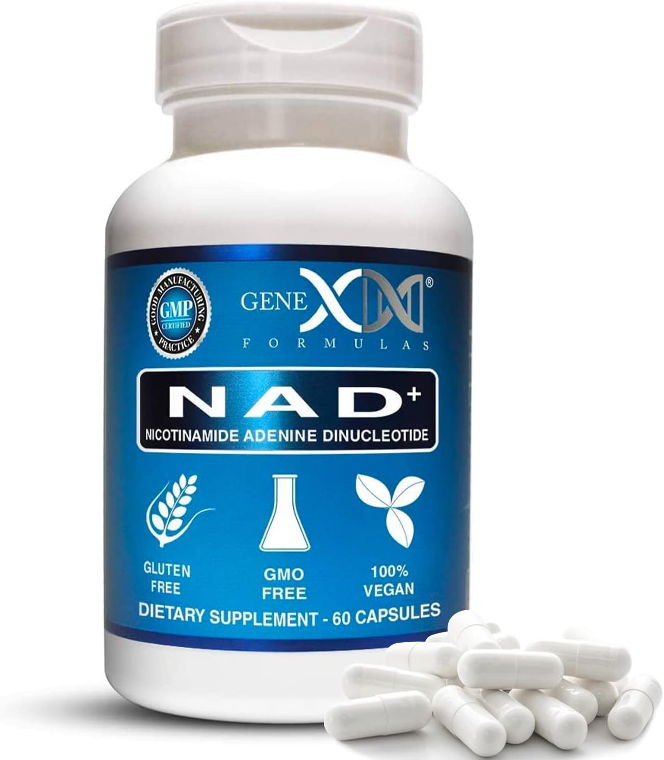 Genex Formulas NAD+ 250mg 60 Cápsulas - Nicotinamida Adenina Dinucleótido