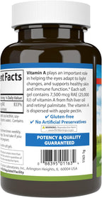 Carlson Labs Vitamina A con Pectina, 25000 UI, 300 Cápsulas Blandas