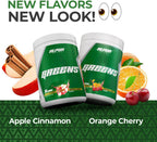 Alpha Greens - Superfood en Polvo con Frutas y Verduras, 40+ Ingredientes Naturales, Prebiótico y Probiótico, 30 Servicios (Melocotón Mango)