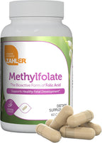Zahler Methylfolate - Metilfolato 1000 mcg DFE (L-Metilfolato) - 60 Cápsulas