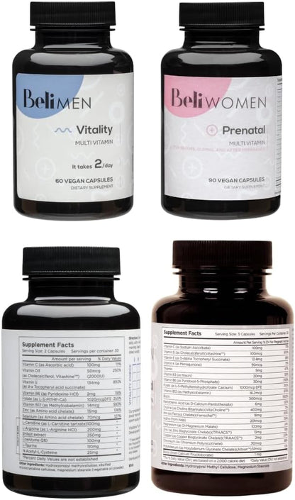 Beli Bundle para Parejas - Multivitamínico Prenatal de Preconcepción para Fertilidad, Apoyo a la Salud y Cantidad de – Image 2