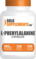 L-Fenilalanina 500 mg, 240 Cápsulas - BulkSupplements