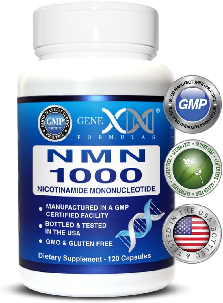 Genex Formulas NMN 250mg - Forma Estabilizada (60 Cápsulas)