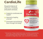 Intra Lifestyles CardioLife Supplement - Apoyo Cardíaco Herbal con Vitamina K2 (MK7), Ácido Fólico, Remolacha, Cayena y Más – 60 Cápsulas