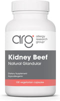 ARG Kidney Beef - Bovine Kidney Extract Supplement - 100 Vegan Capsules