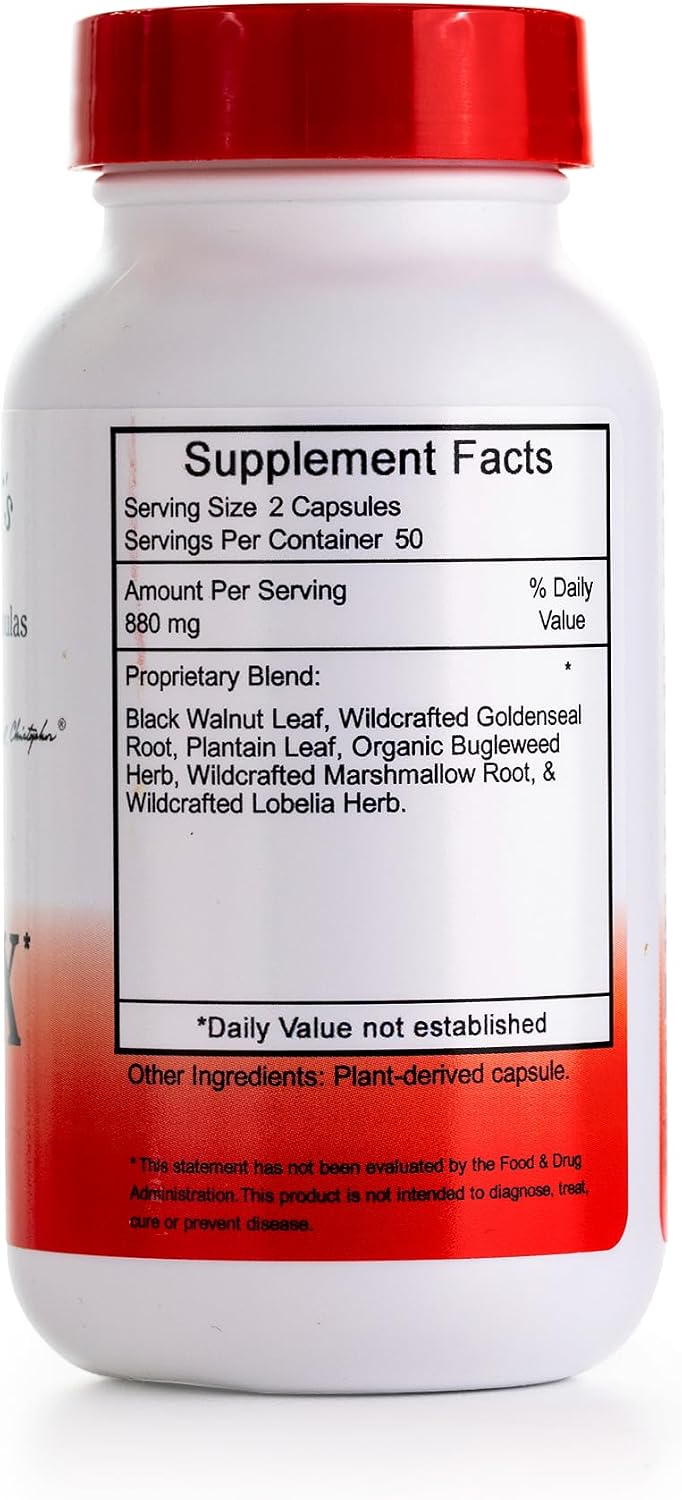 Christopher's Original Formulas Fórmula X-INFX - Apoyo Inmunitario Natural, 2 Paquete de 100 Cápsulas Cada Uno