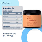 LifeVantage Daily Wellness Mezcla de Bebida de Apoyo Inmunitario, Sabor Saúco-Acai, 178g (30 porciones)
