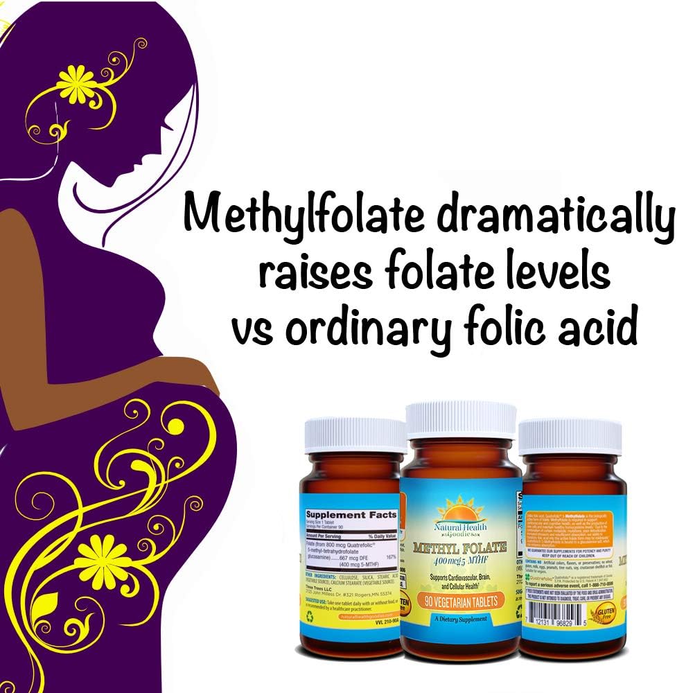 Folate 400 mcg 5-MTHF (667 mcg DFE) Methylfolate
