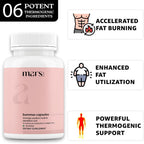 mars by GHC BurnMax Cápsulas con Psyllium Husk, Té Verde, Moringa y Diente de León - Fórmula de Alta Fibra, Pack de 2