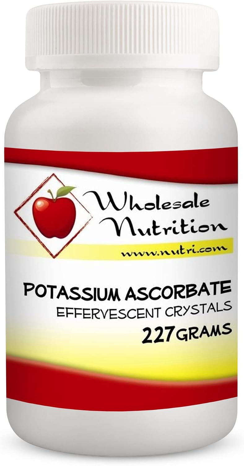 Potassium Ascorbate - Mezcla de Potasio y Vitamina C, Polvo Efervescente, 227 Gramos