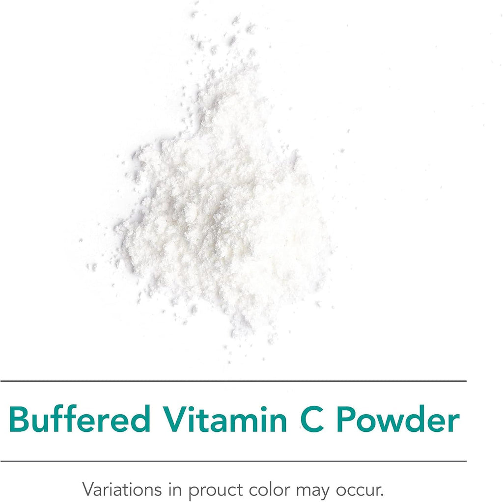 NutriCology Buffered Vitamin C Powder - Vitamina C Tamponada con Minerales - 102 Porciones - 241 g