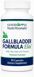 Gallbladder Formula Elite – Sales Biliares, Taurina y Enzimas Digestivas para la Digestión de Grasas – 90 Cápsulas