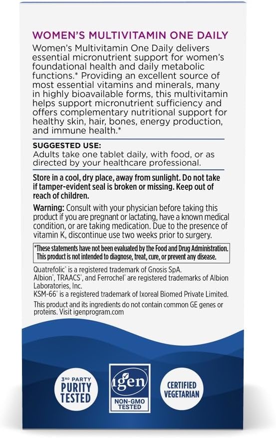 Nordic Naturals Women's Multivitamin One Daily - Multivitamínico para Mujeres - 30 Comprimidos