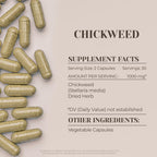 Garden Organics Chickweed 60 Cápsulas - Suplemento Herbal de Alta Potencia