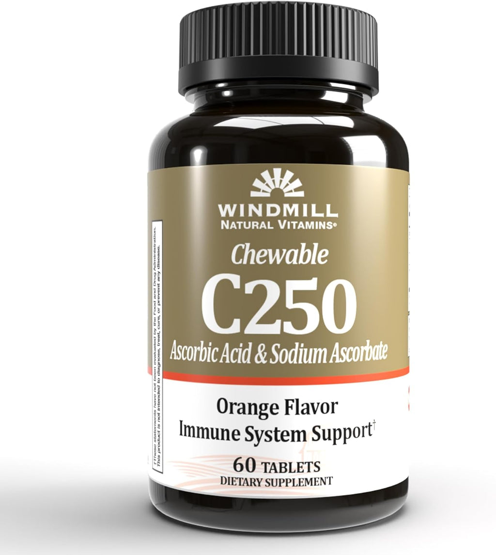 Vitamina C Masticable 250 mg – 60 Comprimidos – Windmill