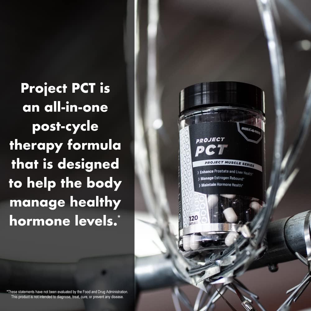 Anabolic Warfare Project PCT – 120 Cápsulas – Apoyo Hormonal, Recuperación Post-Entreno y Protección Hepática con Botánicos