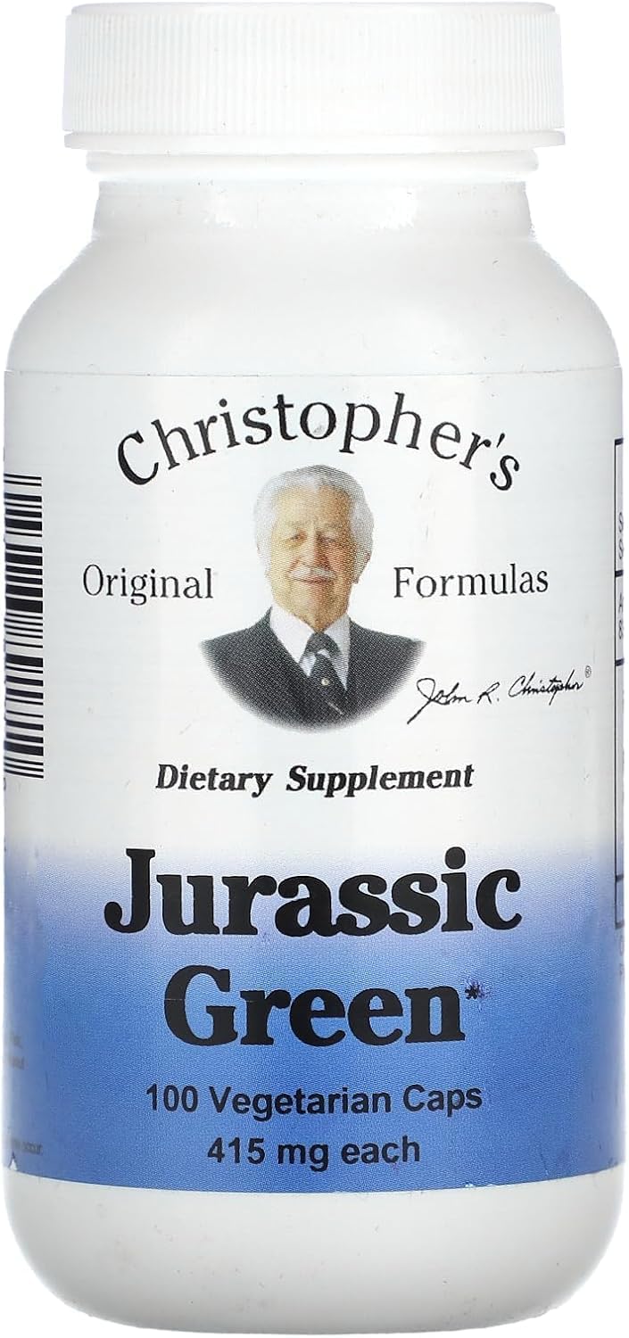 Christopher's Jurassic Green - 415 mg - 100 Cápsulas Vegetarianas