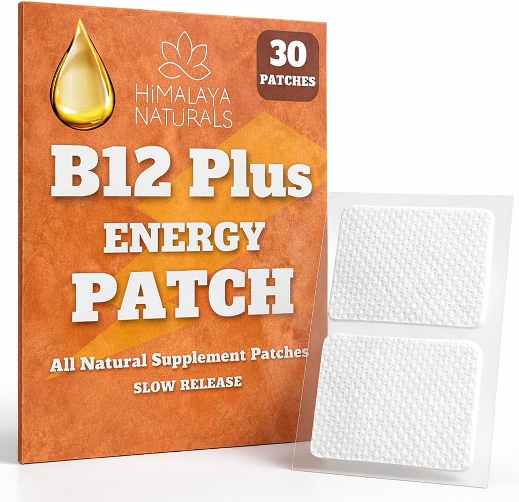 Parche Energético B12 con Metilcobalamina – Sin Cafeína, Sin Pastillas – 30 Parches