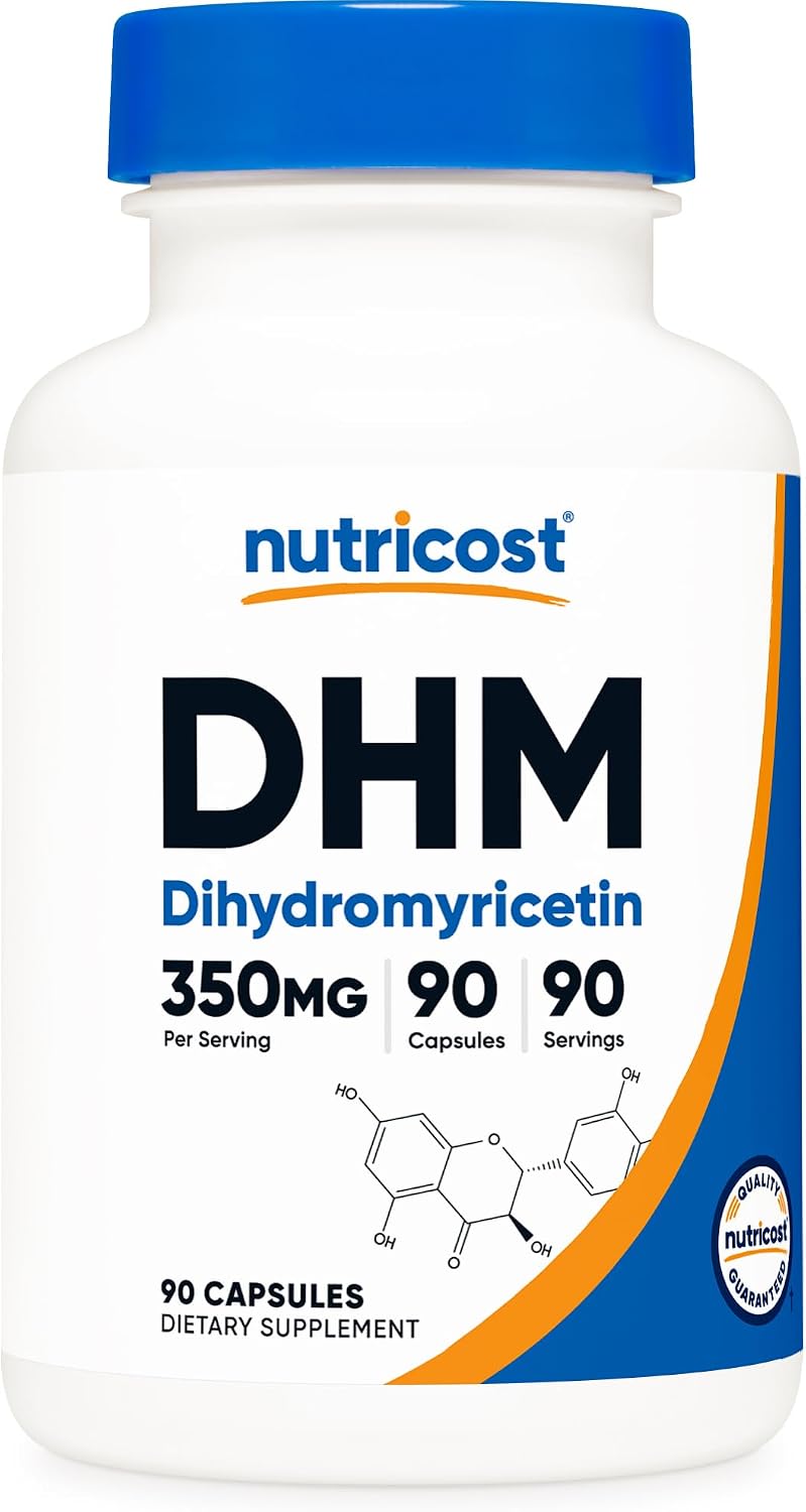 Nutricost Dihydromyricetin (DHM) Cápsulas 350mg, 90 cápsulas - Vegano, Sin Gluten
