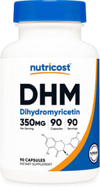 Nutricost Dihydromyricetin (DHM) Cápsulas 350mg, 90 cápsulas - Vegano, Sin Gluten