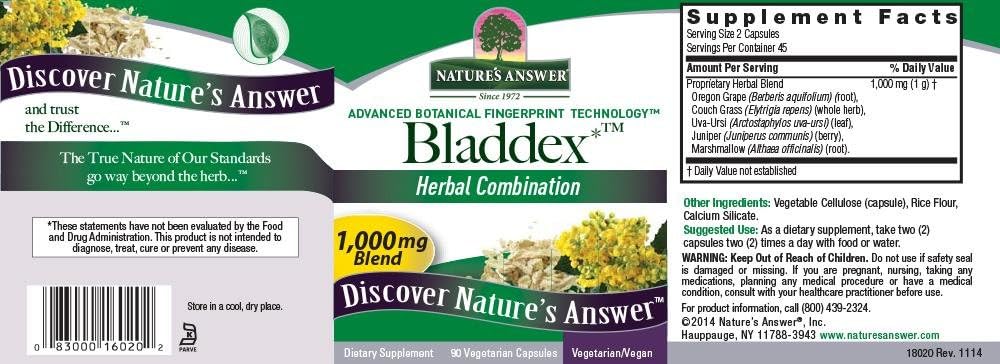 Nature's Answer Bladdex, 90-Count