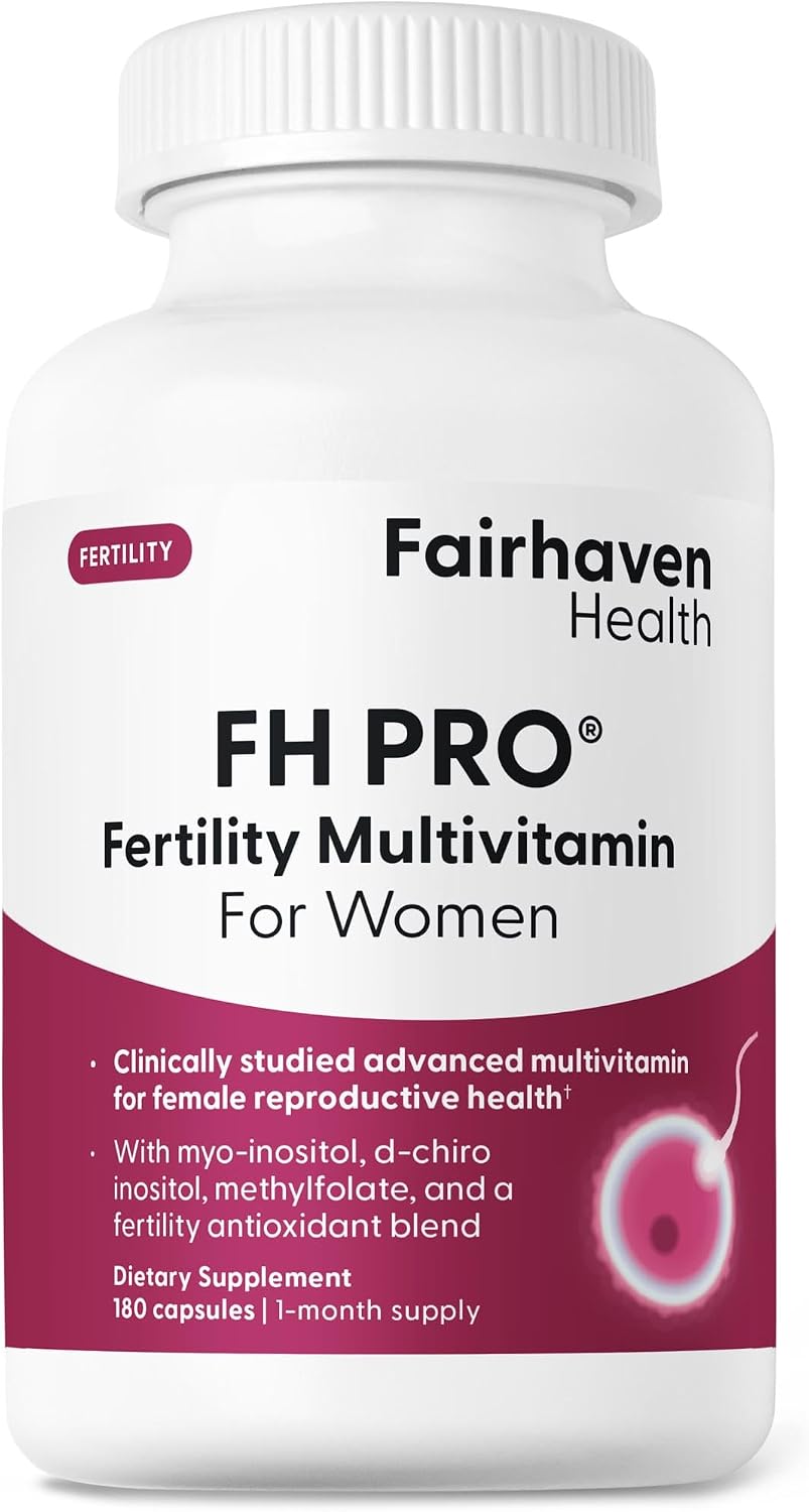 FH Pro para Mujeres - 180 Cápsulas - Suplemento de Fertilidad Femenina con Mioinositol, CoQ10 y Antioxidantes