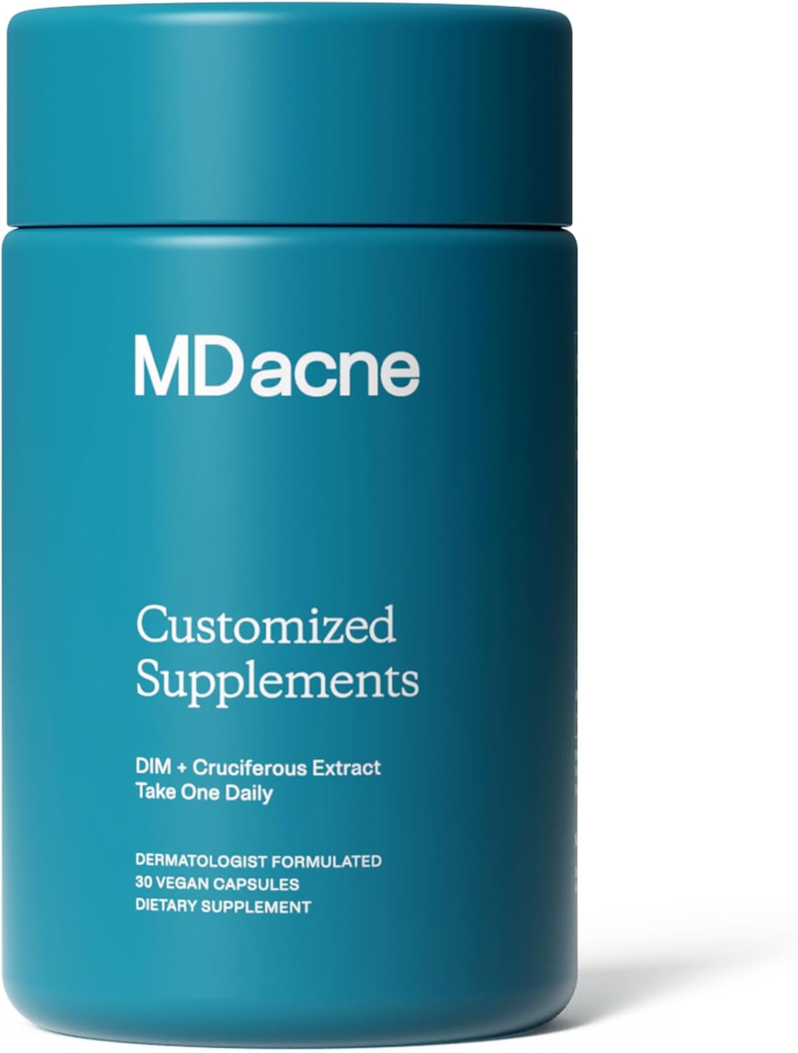 MDacne DIM con Extracto de Crucíferas y Bioperina - 30 Cápsulas Veganas