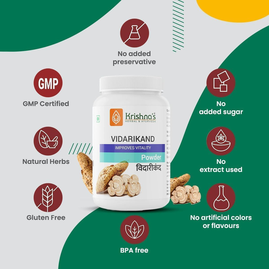 Vidari Kand (Pueraria tuberosa) Powder - 100 g | Natural Supplement