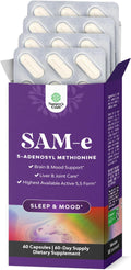 Natures Craft SAM-e 200mg - Suplemento de S-Adenosilmetionina, 60 Cápsulas Veganas