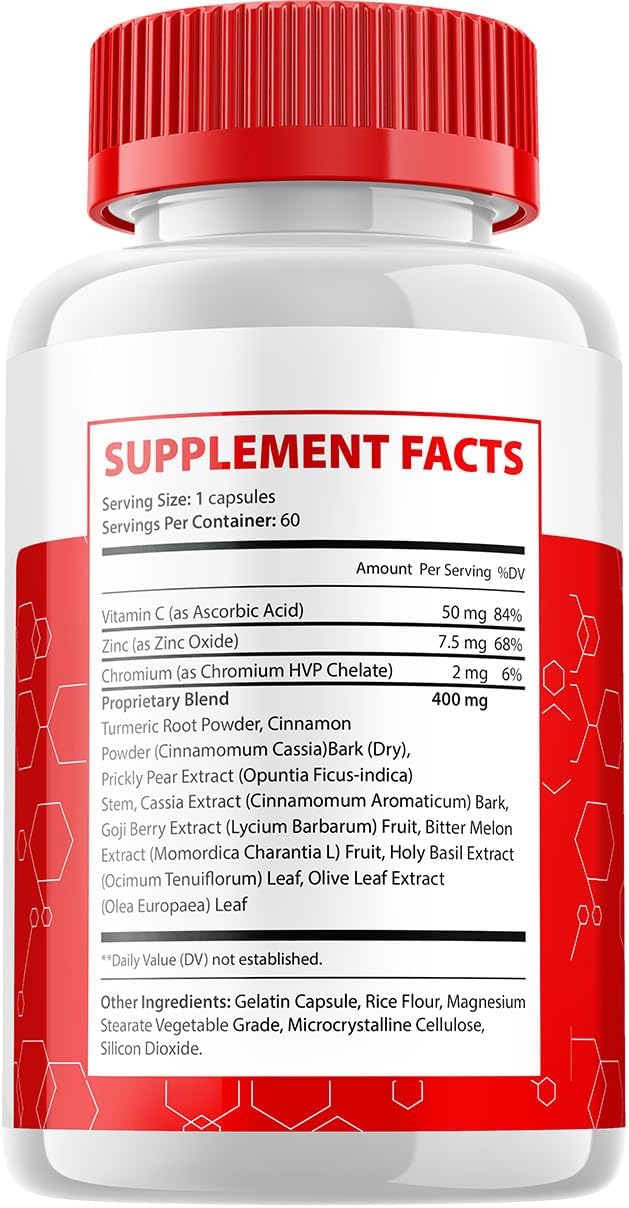 GlycoFree Cápsulas – Suplemento Avanzado Natural (3 Paquetes, 180 Cápsulas)