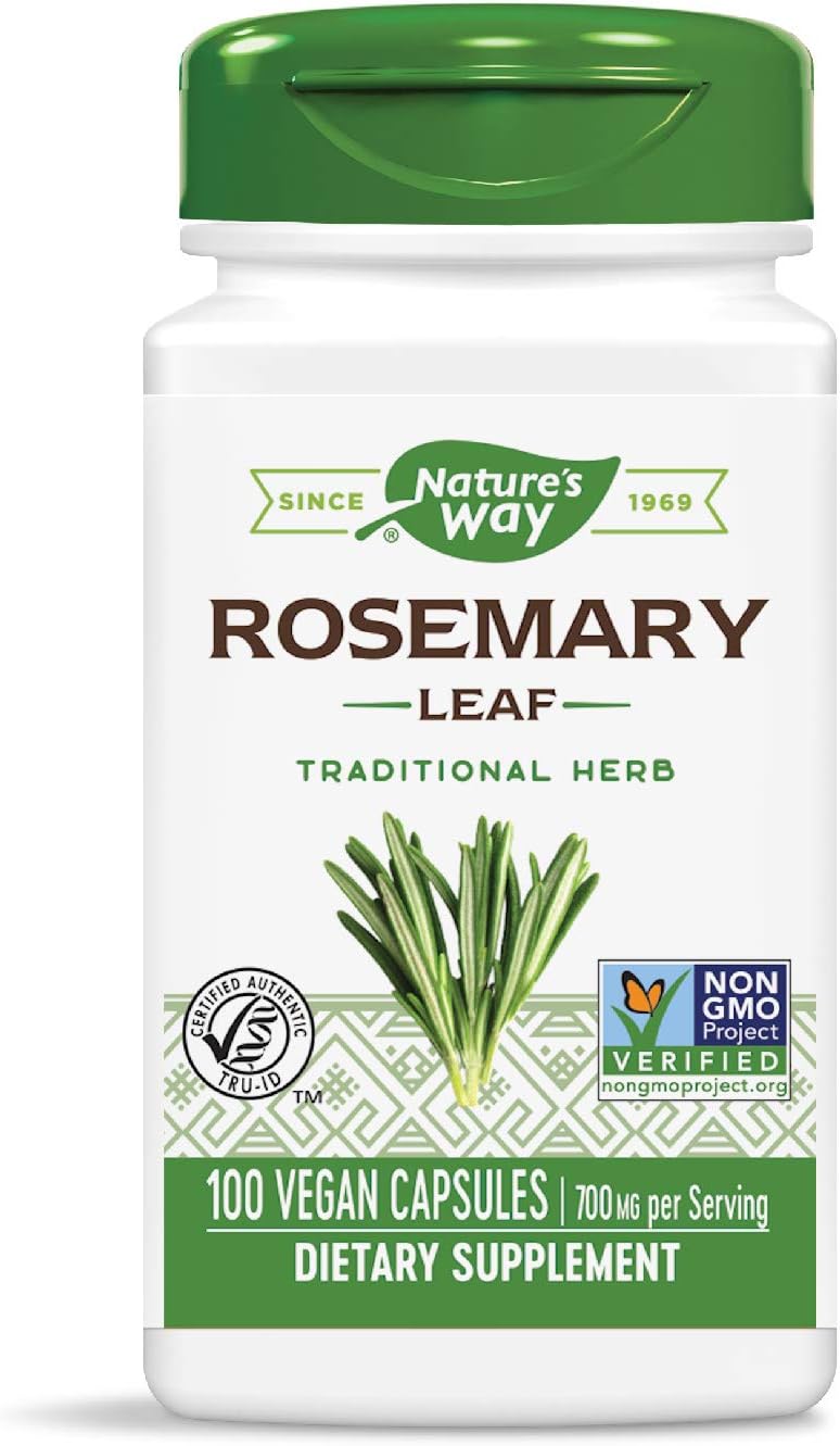 Nature's Way Romero Hoja 350 mg, 100 Cápsulas Veganas (Pack de 4)