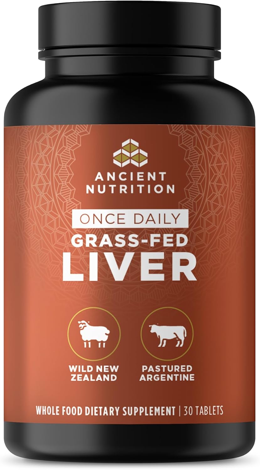 Ancient Nutrition Organ Supplements, Complejo de Órganos Grass-Fed y Silvestre, 30 Cápsulas