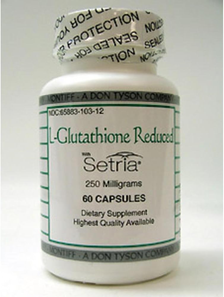 Montiff L-Glutatión Reducido 250 mg 60 cápsulas