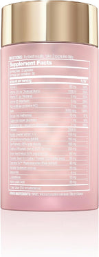 Halo Beauty Suplemento para Cabello, Piel y Uñas | Cabello más Grueso, Piel Radiante y Uñas Fuertes con Biotina, Saw Palmetto y Fitoceramidas | Cápsulas Veganas | Fabricado en EE. UU. | Suministro de 1 Mes